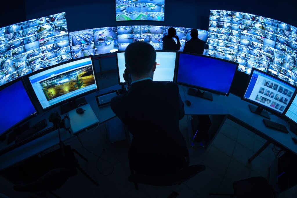 strategic protection surveillance security room